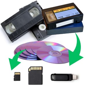 Digitaalse Video Teisendamise Tellimine (8mm/VHS/DVD)